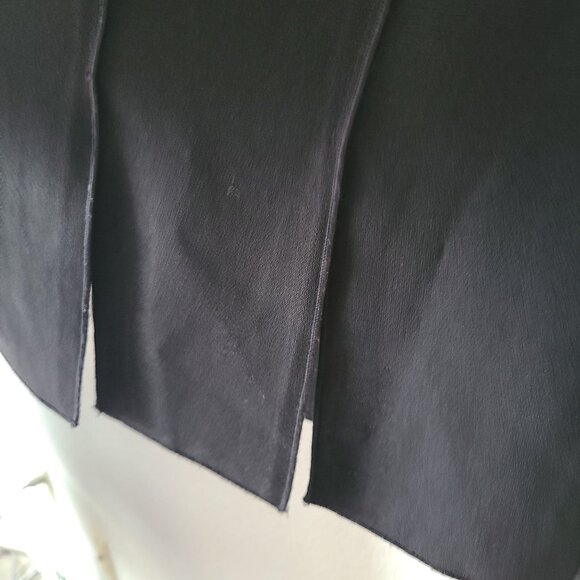VTG Cache US Women's Size 0 Open Pleated Mini Skirt Black Lightweight Y2K - Picture 3 of 9